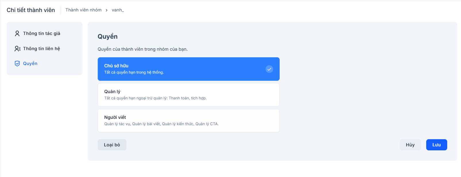 Quyền thành viên