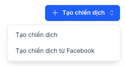 Chọn tạo từ Facebook